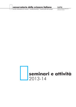 seminari e attivit&agrave; 2013-14