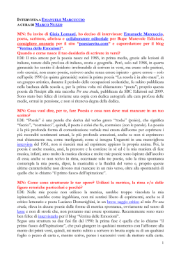 Intervista a Emanuele Marcuccio