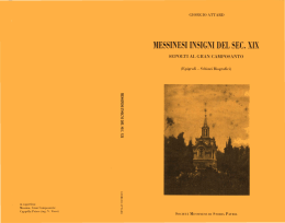 messinesi insigni del sec. xix - Societ&agrave; Messinese di Storia Patria