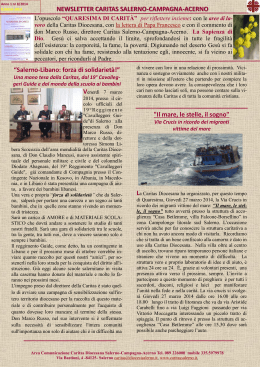 NEWS LETTER 8 - Salerno-Campagna