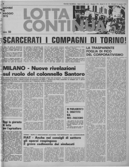 V8 sul ruolo del colonnello Santoro