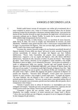 vangelo secondo luca