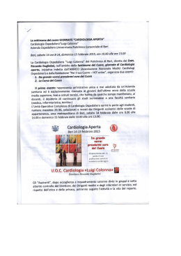 La settimana del cuore GIORNATE