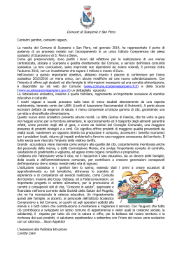 prefazione menu 2015 - Istituto Comprensivo Scarperia