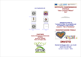 Opuscolo in stile classico - Istituto Comprensivo Don Milani di Bari