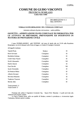Delibera di Approvazione - Comune di Gudo Visconti