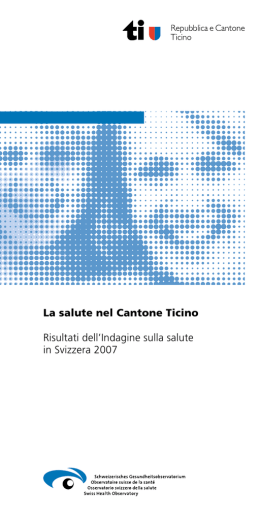 La salute nel Cantone Ticino Risultati dell`Indagine sulla