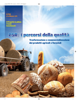 Opuscolo PSR: I percorsi della qualit&agrave; - Trasformazione