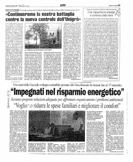 Cna `i`ispatmia le energie` p - Rassegna Stampa