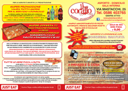Scarica il volantino - Pizzeria Il Corallo