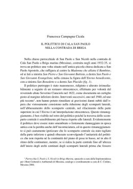 Il polittico di Cala San Paolo nella contrada di Briga
