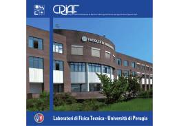 Laboratori di Fisica Tecnica - Universit&agrave; di Perugia