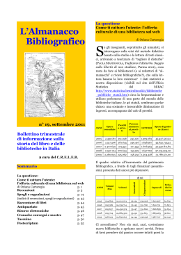 Settembre 2011 - Centri di Ricerca - Universit&agrave; Cattolica del Sacro