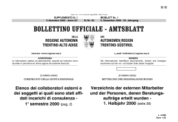 Beiblatt Nr. 1 - Regione Autonoma Trentino