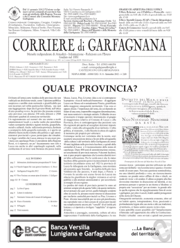Settembre - Castelnuovo di Garfagnana