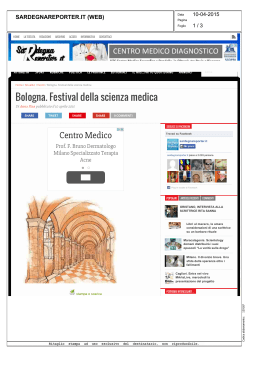 Bologna. Festival della scienza medica