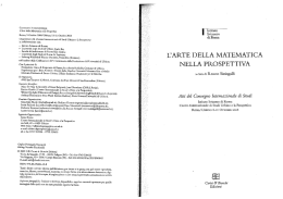 CONVEGNO INTERNAZIONALE L`Arte della Matematica nella