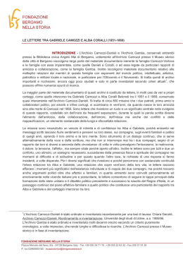 INTRODUZIONE - L`Archivio Camozzi