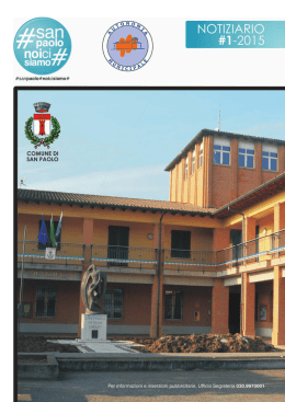 NOTIZIARIO - Comune di San Paolo