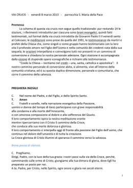 VIA CRUCIS -‐ venerd&igrave; 8 marzo 2013 -‐ par