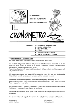Febbraio 2014 - Cronometristi Torino