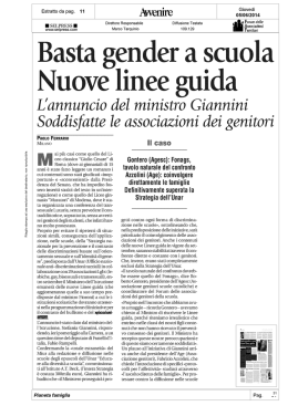 Basta gender a scuola