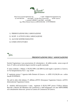 PRESENTAZIONE DELL` ASSOCIAZIONE