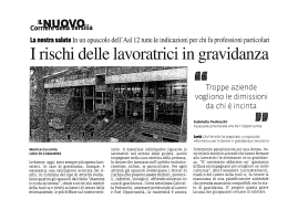 I rischi - Pari opportunità