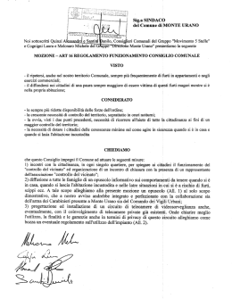 6) mozione sicurezza - Blog di Beppe Grillo