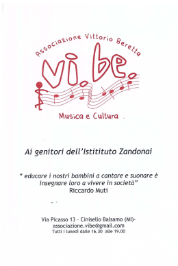 Scarica file - Comitato genitori istituto comprensivo zandonai