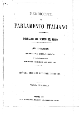 Indice dell`Attivit&agrave; Parlamentare