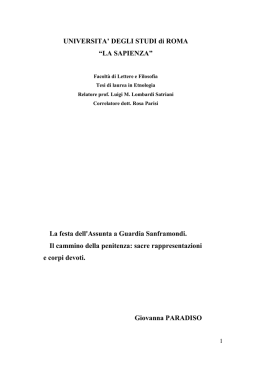 La festa dell`Assunta a Guardia Sanframondi. Il