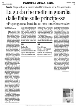 La guida che mette in guardia dalle fiabe sulle principesse