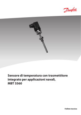 Sensore di temperatura con trasmettitore integrato per applicazioni