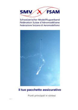 Il tuo pacchetto assicurativo - Allianz Suisse Luftfahrtversicherungen