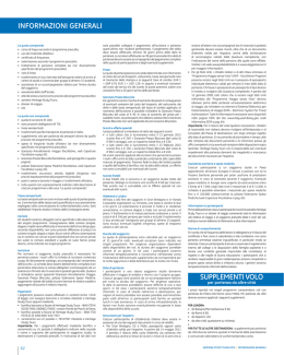 INFORMAZIONI GENERALI SUPPLEMENTI VOLO