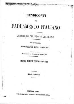 Indice dell`Attivit&agrave; Parlamentare