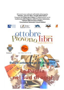 La Puglia nel Sud di oggi