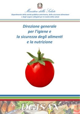 Sicurezza alimentare - Ministero della Salute