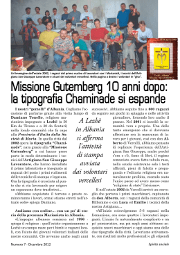 Missione Gutemberg 10 anni dopo: la tipografia Chaminade si