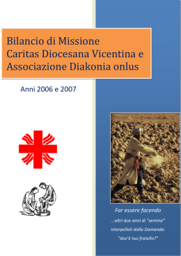 Bilancio di Missione Caritas Diocesana Vicentina e Associazione