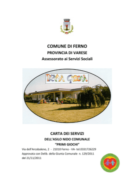 la Carta dei Servizi