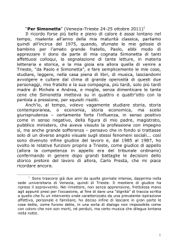 Un contributo di Delio Cammarosano - Società Italiana di Storia del