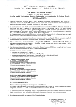 “LA RICETTA DELLA NONNA"