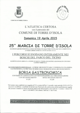 l`atletica certosa
