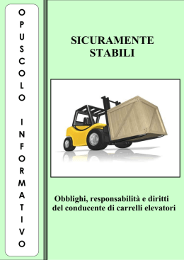 Opuscolo carrellisti - Maggi sicurezza sul lavoro