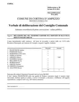 delibera di consiglio comunale n. 90 del 29.11.2012