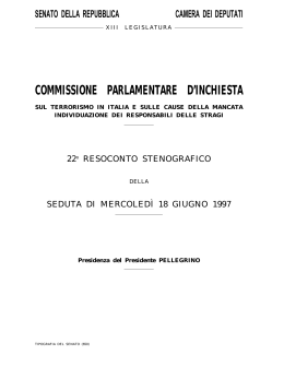 Commissione stragi - Parlamento Italiano