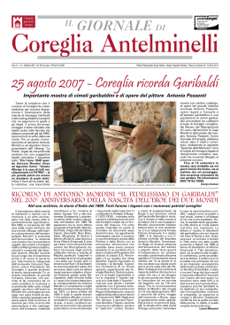 25 agosto 2007 - Coreglia ricorda Garibaldi