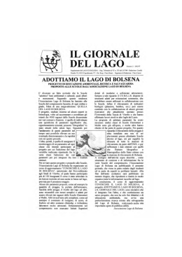 il giornale del lago